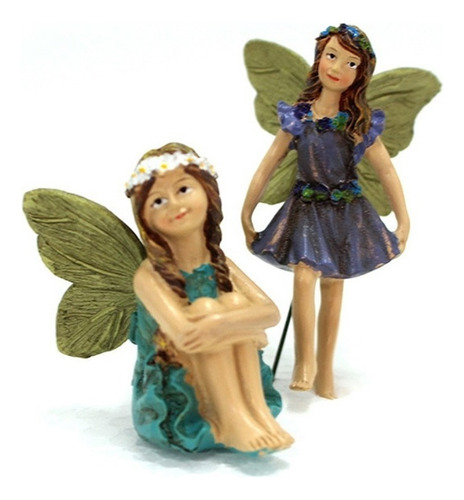 Set De 6 Figuras De Adorno De Jardín De Hadas
