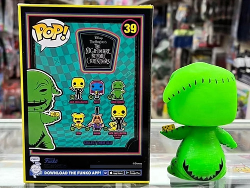 Funko Pop!! Oogie Boogie Blacklight, Brilla Con Luz Uv, Dado (Usado)