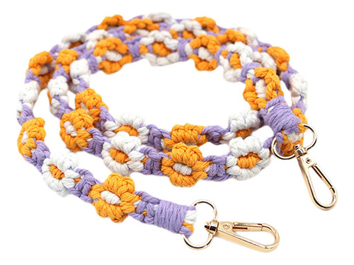 Cordón Para Teléfono Móvil Tejido Con Flores, Estilo B