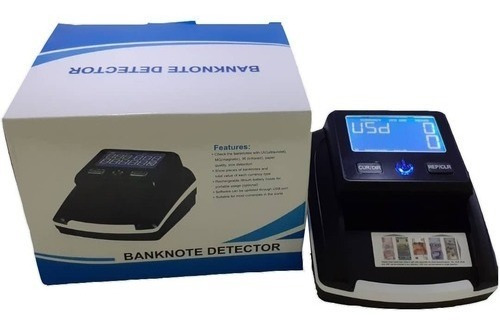 Maquina Detectora De Billetes Falsos Dolares Y Euros