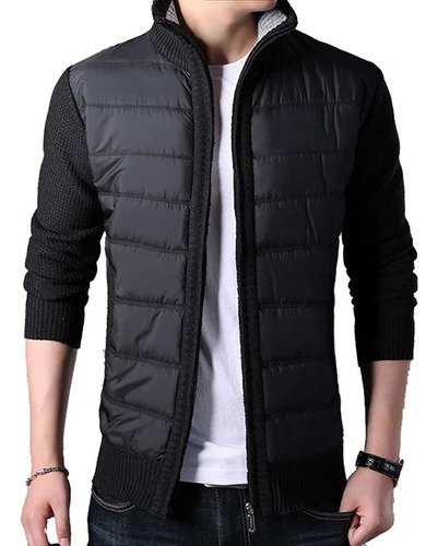 Chaqueta Tipo Suéter Para Hombre  Ropa De Abrigo Casual De F