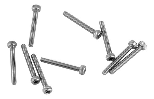 Tornillos Hexagonales, 180 Piezas, M2, Cabeza De Tapa Negra,