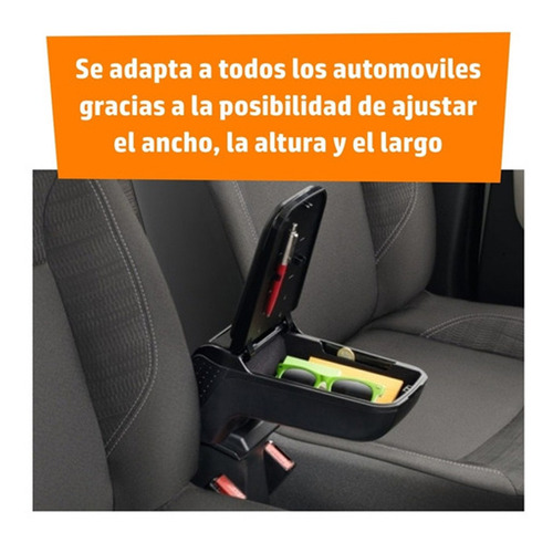 Imagen 5 de 10 de Apoyabrazos Universal Central Para Auto Regulable Cuotas