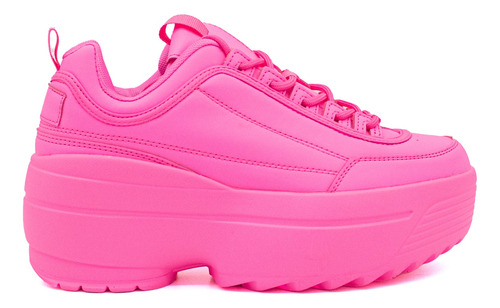 Sneakers Kate Hot Pink Mujer Plataforma | Hanna Mexicana