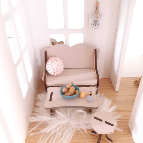 Casita De Muñecas Lol, Pintada Con 26 Muebles Y Deco