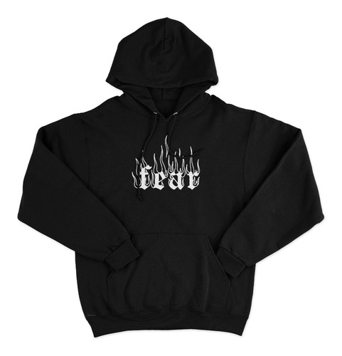 Buzo De Frisa Fear Llamas - Flames Aesthetic Hoodie Tumblr