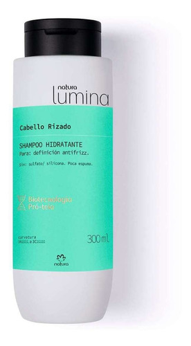 Shampoo Cabello Rizado Lumina Natura 300 Ml.