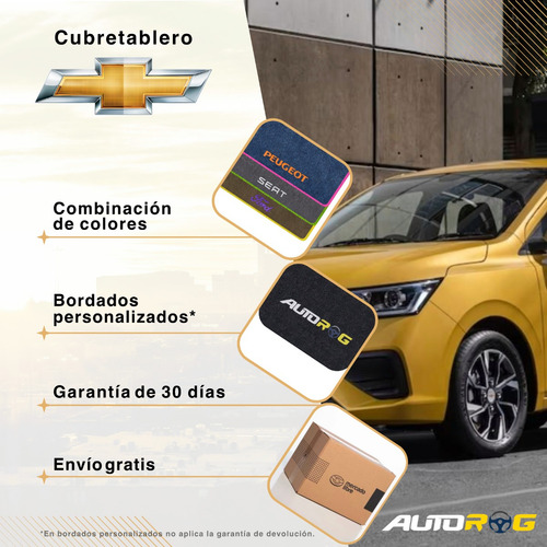 Cubretablero Autorog Para Chevrolet Luv 2001 Bordado Café-café Cg6-ch/gc06b