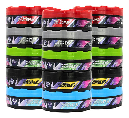 Pack 15 Ceras Wax Para Peinar De 150ml Surtido, ¡q Prro Wey!