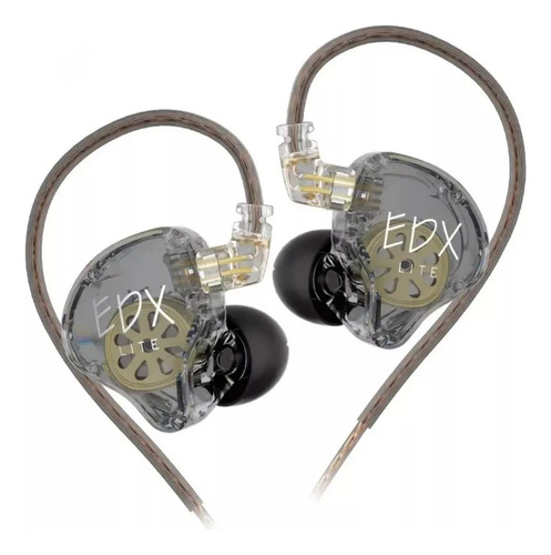Auriculares intraurales Kz Edx Lite de color gris plateado Return Stage