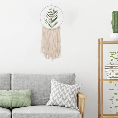 Macramé Dream Catche Tejido Boho Colgante De Pared Borlas