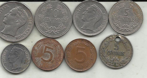 Colombia 11 Monedas De 5 Pesos Diferente Fecha Y Diseño