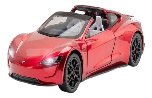 Viajes Espaciales Tesla Roadster Convertible Miniatura Coche