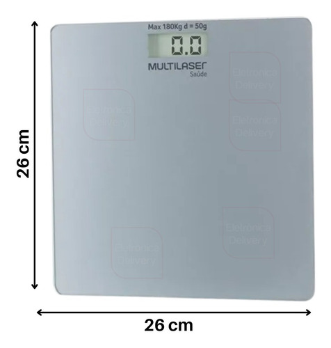 Imagem 2 de 10 de Balança De Peso Corporal Recarregável Via Usb - Prata Hc411