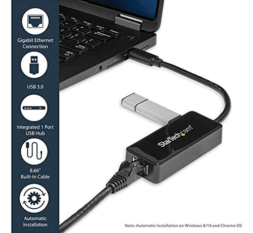 Startech.com Adaptador Ethernet Usb 3.0 - Adaptador De Red U