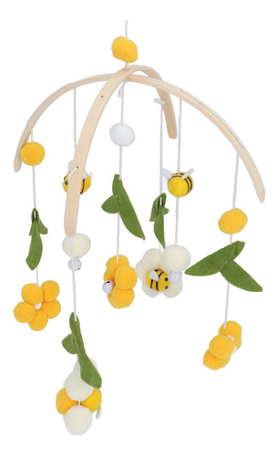 Cuna Móvil Con Forma De Abeja Para Bebé, Diseño De Flores, H