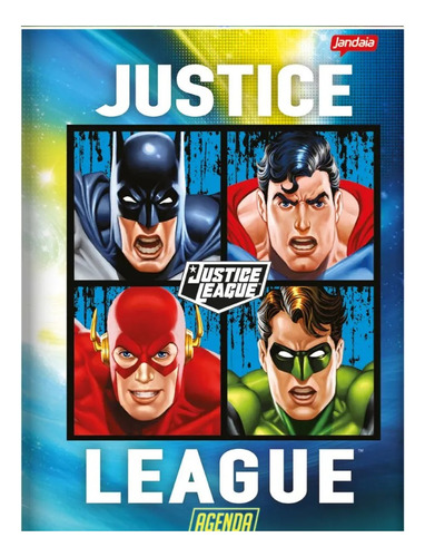 Agenda Liga Da Justiça Super Man Batman Flash 192 Pg