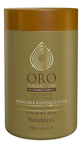 Natumaxx Oro Therapy 24k Shampoo + Máscara Revitalizante