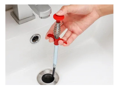 Limpiador De Caños Tuberías Flexible 60 Cm Fácil De Usar