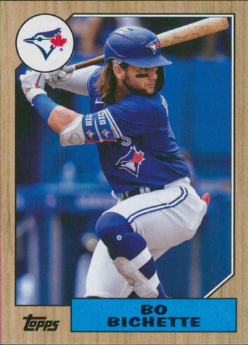 2022 Topps Archivos 270 Bo Bichette 1987 Topps Blue Jays Béi