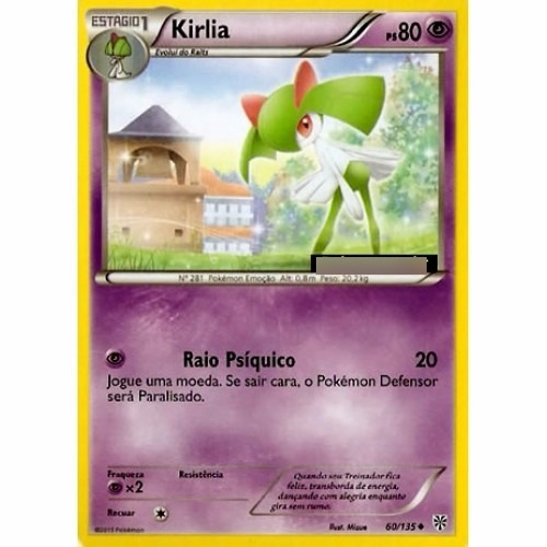 Kirlia - Pokémon Psíquico Incomum 60/135 - Pokemon Card Game