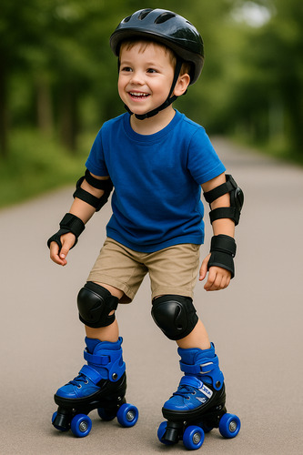 Patines 4 Ruedas Roller Niño Patin Gimnasia Danza Ajustables