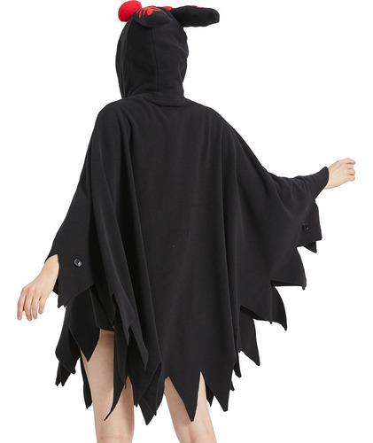 Disfraz De Hombre Polilla Con Capucha Para Halloween Unisex