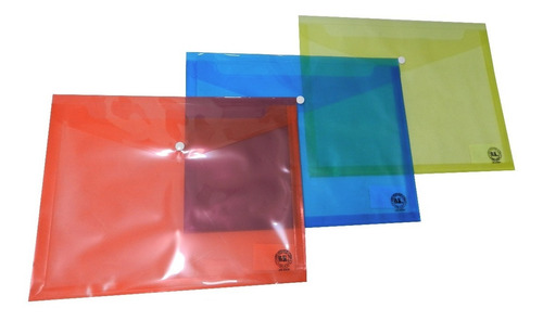 Carpeta Segura Carta Plast Tipo Sobre Con Fuelle