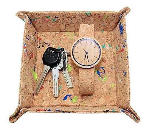 Bandeja De Valet Boshiho Para Hombres, Joyeria De Corcho Na