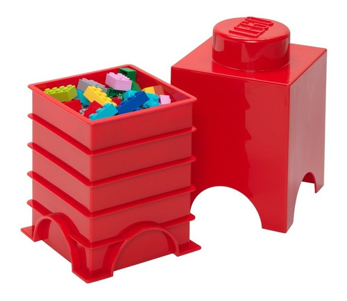 Lego Bloque Apilable Contenedor Original Mini Red