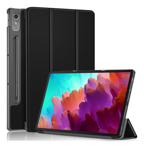 Funda De Uso Rudo Para Lenovo Tab P12 12.7 Tb371fc Color Negro