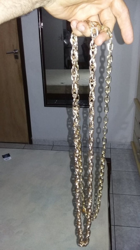 2 Colar Dourada 49cm De Cirfunferencia