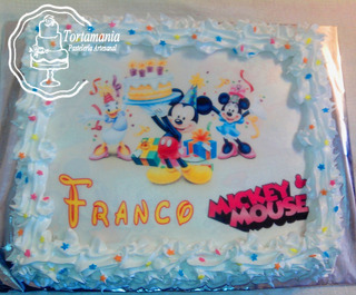 Torta De Mickey Mouse En Crema Torta De Mickey Mouse En Crema