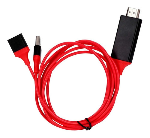Cable Hdmi Para Celular - Mymobile Color Rojo