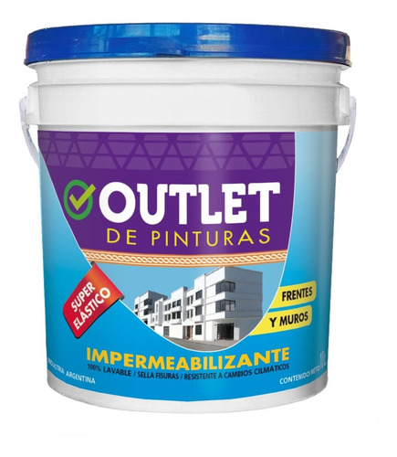 Impermeabilizante Látex Frente Muro Elástico 10litros (12kg)