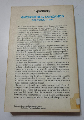 Encuentros Cercanos Del Tercer Tipo Spielberg Primera Ed. (Usado)