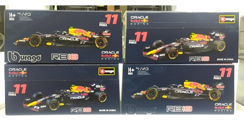 Bburago Carro Escala 1/43 Fórmula 1 Rb18 Checo Perez