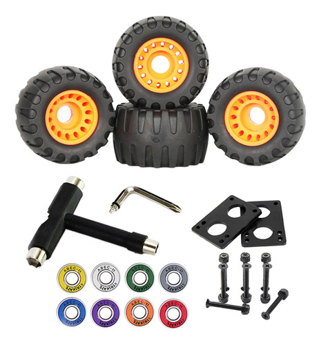 76mm Skateboard Double Warped Skateboard Wheels With Color