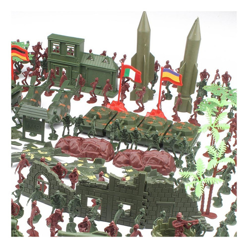 Kit De Soldados Brinquedo De Plástico 4 Cm 519 Peças