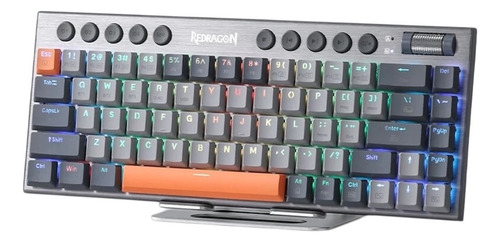 Teclado Mecanico Redragon Horus Se K609 Rgb Pro Gris Inglés Internacional
