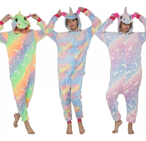 Pijama Mameluco Unicornio Que Brilla En La Oscuridad