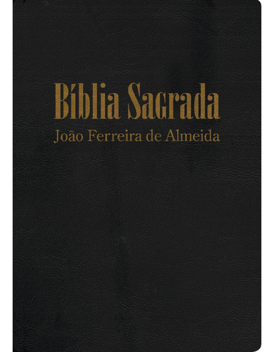 Bíblia RC gigante - Capa luxo preta, de Almeida, João Ferreira de. Geo-Gráfica e Editora Ltda em português, 2017