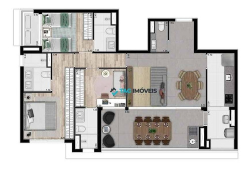 Imagem 1 de 12 de Apartamentos Para Venda De 109,15 Metros Quadrados Na Vila Mariana Em São Paulo. - Ap2676