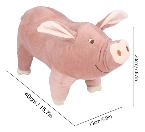 Stuffed Animal Plush Toy Pig Soft Comfortable Pillow 15.7in