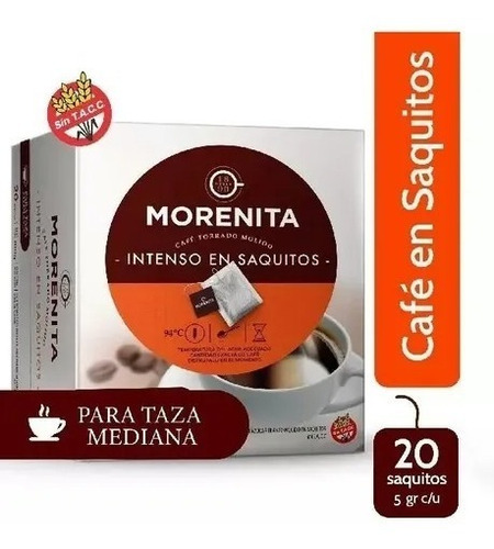 Cafe La Morenita 20 Saquitos X 8 Unidades