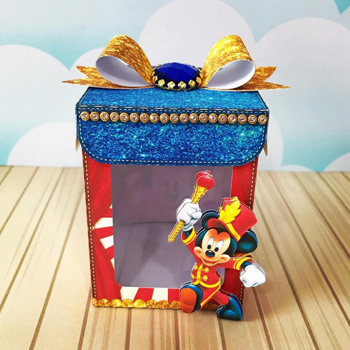 Kit Festa Lembrancinha Caixinhas Circo Mickey 30 Unidades