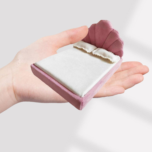 1:12 Cama De Madeira Em Miniatura Móveis Para Quarto Diy