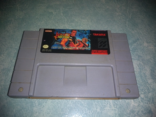 Super Nintendo Snes Videojuego Art Of Fighting Takara Origi