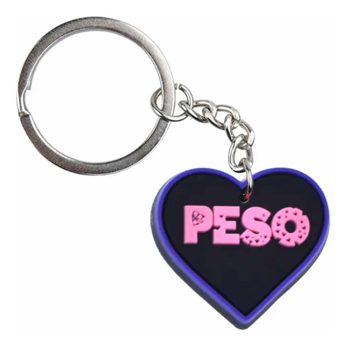 Llavero Peso Pluma, Llavero De Corazón Peso Pluma, Regalo 1p