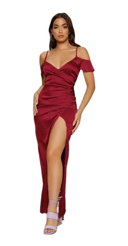 estante Caramelo yermo Vestidos Color Vino | MercadoLibre 📦